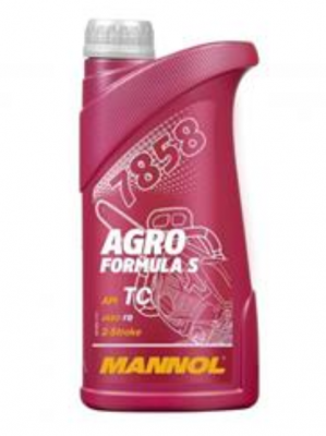 Масло моторное 2-х тактное MANNOL 7858 Agro Formula S TC FB синтетическое 1 л АК MN7858-1 MANNOL