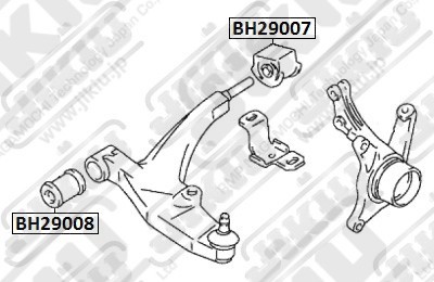 Сайлентблок  SUZUKI Aerio RH420 Jan 02 Jan 5 BH29019 BH29019 JIKIU