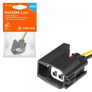 Разъём 2 pin с проводами для датчика ABS Chevrolet, Opel, Ford (AECC030) AECC030 AIRLINE