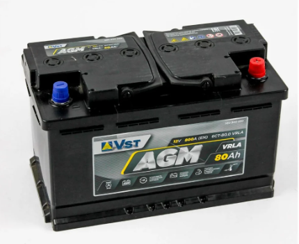 АКБ VST AGM 80АЧ 800А 315x175x190 (-+) 580900080 VST