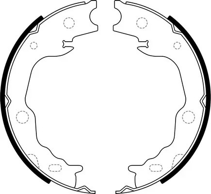 колодки барабанные ручника!\ Lexus ES200 15-18 BS21011 SB NAGAMOCHI