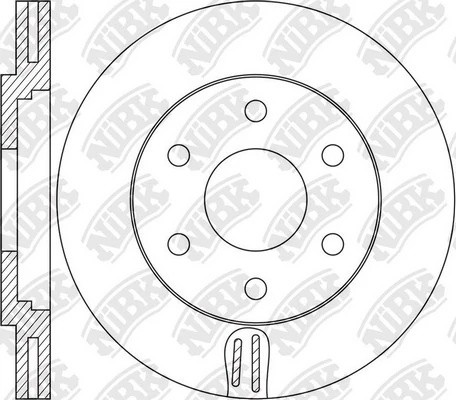 Диск тормозной INFINITI QX80,QX56 (10-) передний (1шт.) NIBK RN1615 NIBK