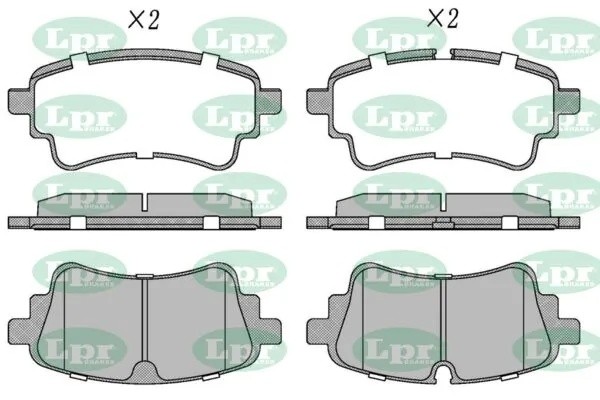 Комплект тормозных колодок AUDI A6 Allroad 18- R 05P2247 05P2247 LPR