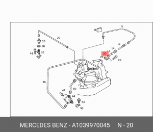 MERCEDES BENZ A 103 997 00 45 MERCEDES BENZ