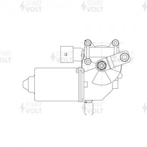 Моторедуктор стеклооч. для а/м BMW X5 E70 (06-)/X6 E71 (08-) (перед.) (VWF 2501) VWF 2501 START VOLT