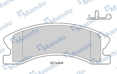 Колодки тормозные JEEP Grand Cherokee (99-04) (2.7) передние (4шт.) MANDO MBF015578 MANDO