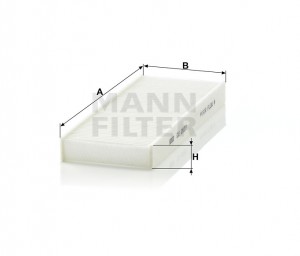 Фильтр воздушный салона NISSAN Navara (D40),Pathfinder (R51) (05-) MANN CU2623 MANN FILTER