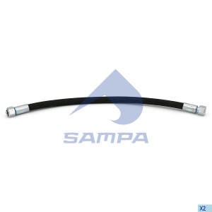 Шланг тормозной MAN TGA,TGS L=520мм (гайка/гайка) SAMPA 024.161 SAMPA