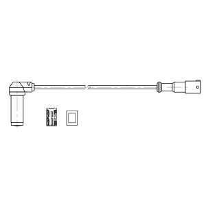 Датчик ABS для а/м Mercedes-Benz Actros MP2/MP3 (03-)/Axor (01-) угловой 1350мм  VSABS1501 START VOLT