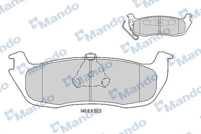 Колодки тормозные MERCEDES ML (W163) задние (4шт.) MANDO MBF015665 MANDO