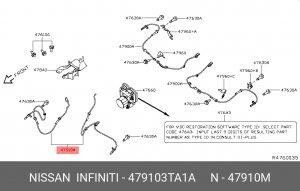 СЕНСОР 47910-3TA1A 47910-3TA1A NISSAN