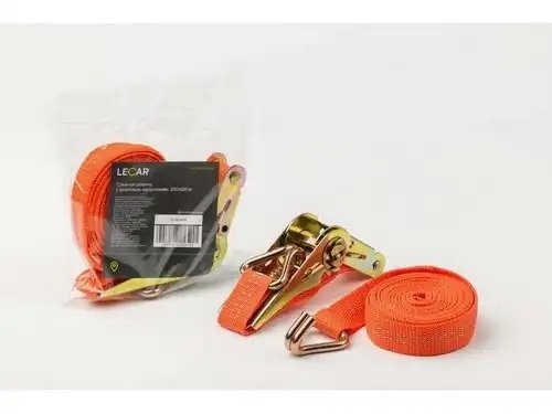 Стяжка груза 4м 200/400 кг 25 мм с храповиком LECAR000020105 LECAR
