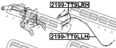 Трос ручника правый FORD TRANSIT 06-14 2199-TT9LRH 2199-TT9LRH FEBEST