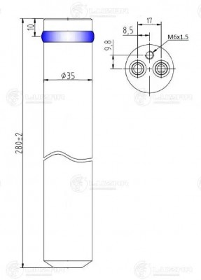 Ресивер-осушитель конд. для а м Mazda 3 (09-) 6 (02-) (LCR 2501) LCR 2501 LUZAR