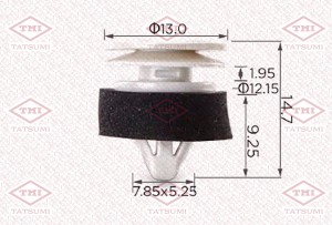 Клипса автомобильная [упаковка 10 штук] VAG TJB1227 TJB1227 TATSUMI