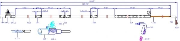 Датчик износа тормозных колодок LAND ROVER RANGE ROVER 2.7 SWS1707 SWS1707 SANGSIN
