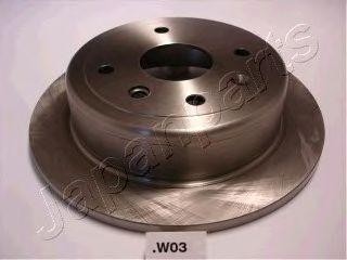 диск тормозной задний!\ Chevrolet Lacetti, Daewoo Nubira 1.4/1.6/1.8 03> DP-W03 JAPAN PARTS GROUP