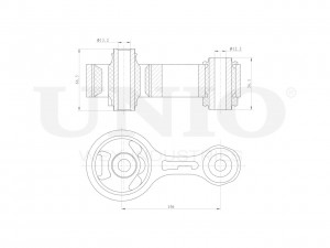 Опора двигателя задняя RMP-15076 UNIO