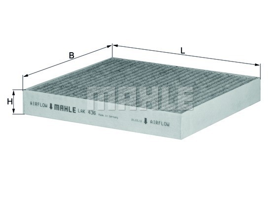 Фильтр воздушный салона MITSUBISHI Lancer 10 MAHLE LAK436 MAHLE KNECHT