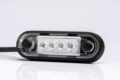 фонарь габаритный! красный, LED 12-36В с проводом 0.5м, 84х28мм, с прокладками\  FT073CLED FRISTOM