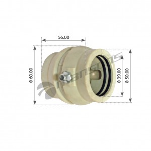 Втулка SAF ROR вала тормозного (39x59x56мм) MANSONS 600.002 MANSONS