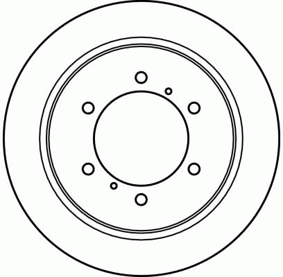 Диск тормозной MITSUBISHI Pajero (88-99) задний (1шт.) TRW DF4075 TRW