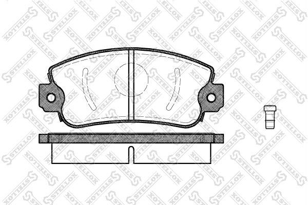 372 02=FDB346 !колодки дисковые п.\ Fiat Panda/Regata/Ritmo/Uno 1.0-1.5 81-93 383-002-SX STELLOX