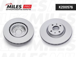 Диск тормозной (серия PRO с антикоррозионным покрытием) FIAT 500 08-/BRAVO 07-/D K200576 MILES