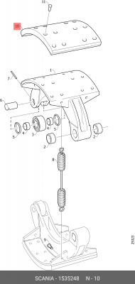 Накладки тормозные (551161) 1535248 SCANIA