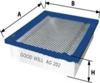 Фильтр воздушный AG202 AG 202 GOODWILL