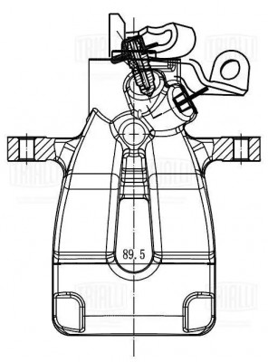 Суппорт торм. Renault Scenic II (03-)/Clio III (05-) зад. прав. d=38мм (CF 20020 CF 200202 TRIALLI