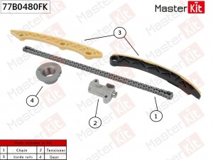 Комплект цепи масляного насоса HONDA R20A2 77B0480FK 77B0480FK MASTER KIT