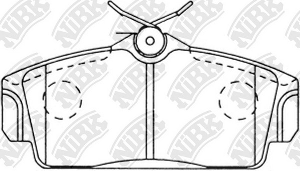 Колодки передние (NISSAN ALMERA N16, PRIMERA P11) PN2230 PN2230 NIBK