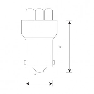 Лампа светодиодная T15 12V "Маяк" (BA15S, 9LED, белая) 12T15-W\9LED MAYAK
