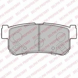 LP2127 колодки дисковые з.\ Ssangyong Rexton 3.2i/2.7XDi/2.9D 02> LP2127 DELPHI