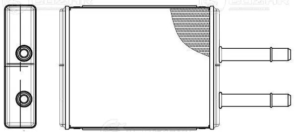 Радиатор отоп. для а/м Mazda 323 98-/Premacy 99- LRh2513 LRH 2513 LUZAR