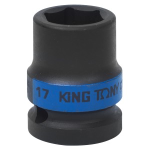головка торцевая ! 1/2'DR 6-гранная ударная 17mm KING TONY/10/160\ 453517M KING TONY