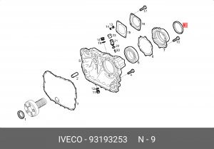Сальник хвостовика КПП  93193253 Iveco 93193253 IVECO