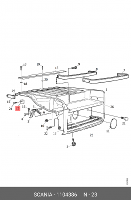 Гайка 1104386 SCANIA