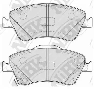 Колодки передние (TOYOTA AURIS 1.33-2.2 07- (Великобритания)) PN1834 PN1834 NIBK