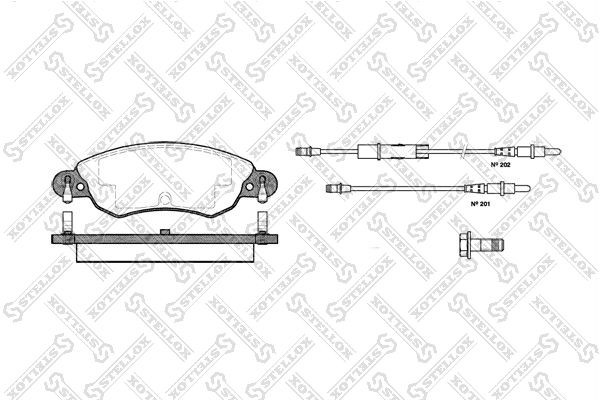829 04=FDB1410=573026B !колодки дисковые п.\ Citroen C5 1.8i 16V 00> 840-004-SX STELLOX