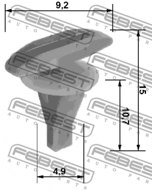 Клипса NISSAN X-TRAIL T31 88570-052 88570-052 FEBEST