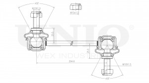 Стойка стабилизатора задняя/передняя SSP-50143 UNIO