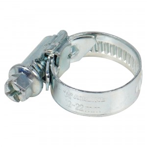 Хомут 12-22/9 мм, червячный, оцинкованный (W1), 1 шт.(AHC-SZ-03)  10шт AHC-SZ-03 AIRLINE