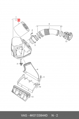 AUDI A6 (C8) (2018>) 4K0133844D VAG