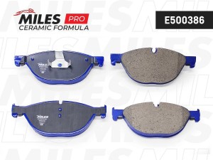 Колодки тормозные передние (Смесь CERAMIC серия PRO) BMW 5 F10/F11 3.0-4.4 10-/7 E500386 MILES