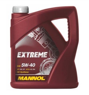MANNOL EXTREME 5W40 4Л ACEA A3, B4 API SN CH-4, BMW LONGLIFE-01, CHRYSLER MS 129 4036021425504 MANNOL