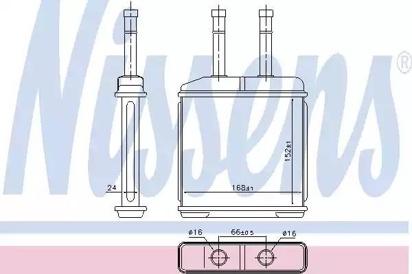 радиатор печки!\ Daewoo Matiz 0.8/1.0 98> 76506 NISSENS