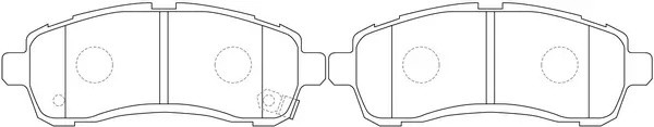 Колодки дисковые MAZDA Demio 1.3/1.5L DE3AS/DE3FS/DY5FS 07- BP20544 BP20544 SB NAGAMOCHI