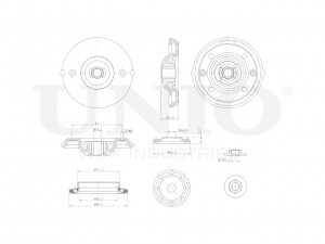 Опора амортизатора передняя RMP-13142 UNIO